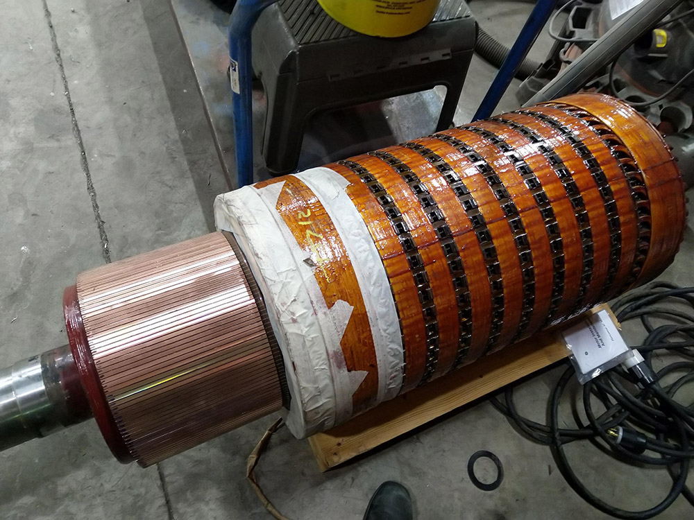 DC motor armature gets a spa day
